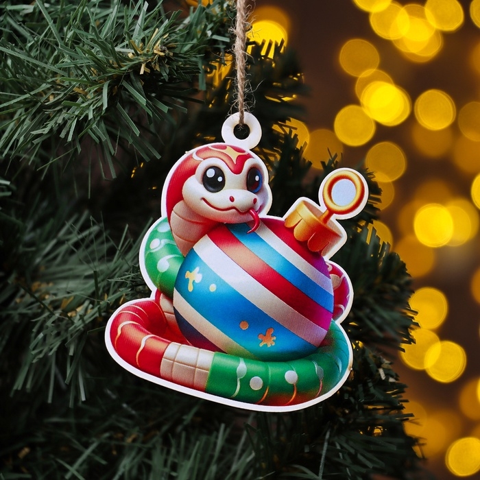 Новый год. Новогоднее украшение 2025 символ года Новый год. Новогоднее украшение 2025 символ года "Змейка 2025" цветное