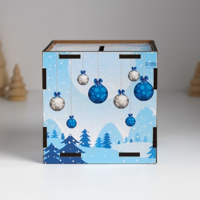 Копилка куб  Копилка куб "Змея. Верь в себя" 10х10х10 см