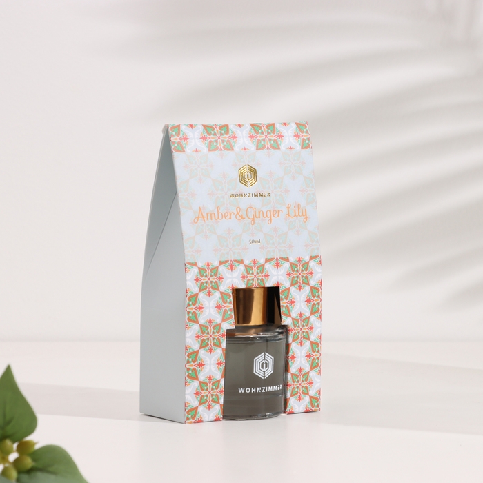 Диффузор ароматический  Диффузор ароматический "Wohk", 50 мл, янатрь, имбирь и лилия