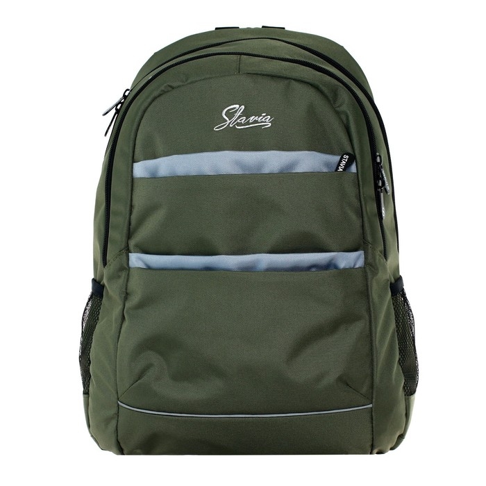 Рюкзак молодёжный, 46 х 33 х 16 см, эргономичная спинка, с вышивкой, Stavia, хаки, светло-серый Рюкзак молодёжный, 46 х 33 х 16 см, эргономичная спинка, с вышивкой, Stavia, хаки, светло-серый