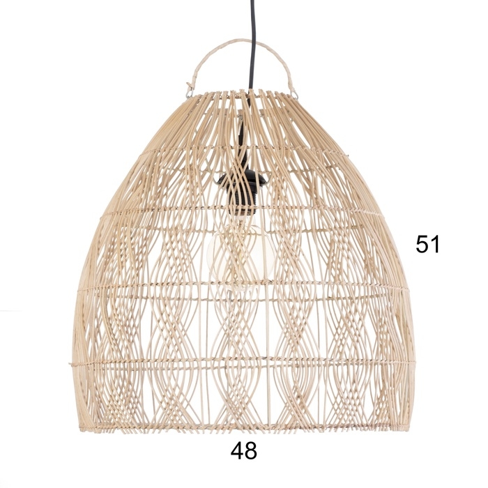 Светильник потолочный из ротанга Светильник потолочный из ротанга "Альдо" 1х120Вт, Е27, 45х45х45 см