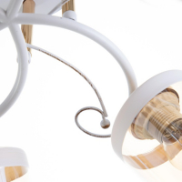 Люстра 1083/5WT+GD 40Вт Е27 белый-золото 54х54х24 см BayerLux