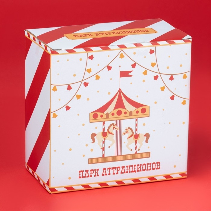 Новогодняя чайная пара Доляна «Парк аттракционов», 2 предмета: чашка, блюдце, фарфор, цвет белый Новогодняя чайная пара Доляна «Парк аттракционов», 2 предмета: чашка, блюдце, фарфор, цвет белый