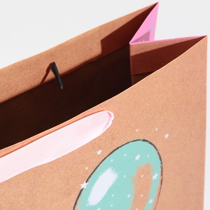 Пакет подарочный крафтовый вертикальный, упаковка, «HB to you», L 31 х 40 х 11,5 см