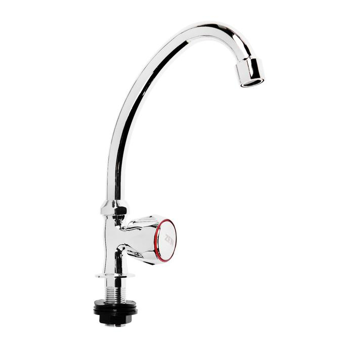 Моносмеситель ZEIN Z1038, кран-букса пластик 1/2 Моносмеситель ZEIN Z1038, кран-букса пластик 1/2" резина, без подводки, хром