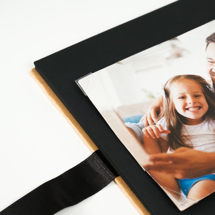 Фотоальбом BRAUBERG Black&Kraft, размер 16х18 см, 20 черных листов