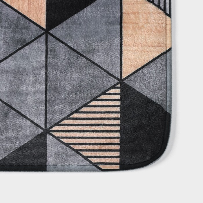 Коврик для ванной и туалета Доляна «Грэй», 40×60 см