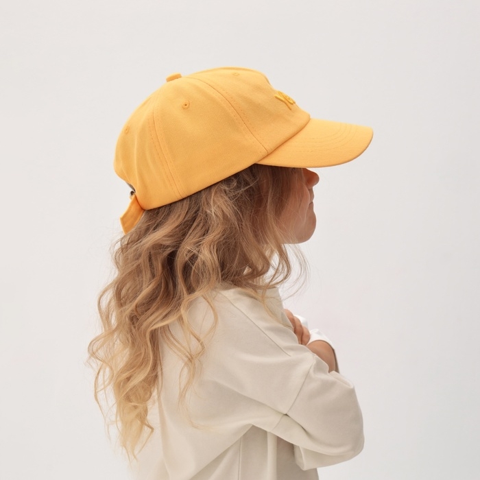 Бейсболка детская MINAKU, р-р 52-54, цв. желтый