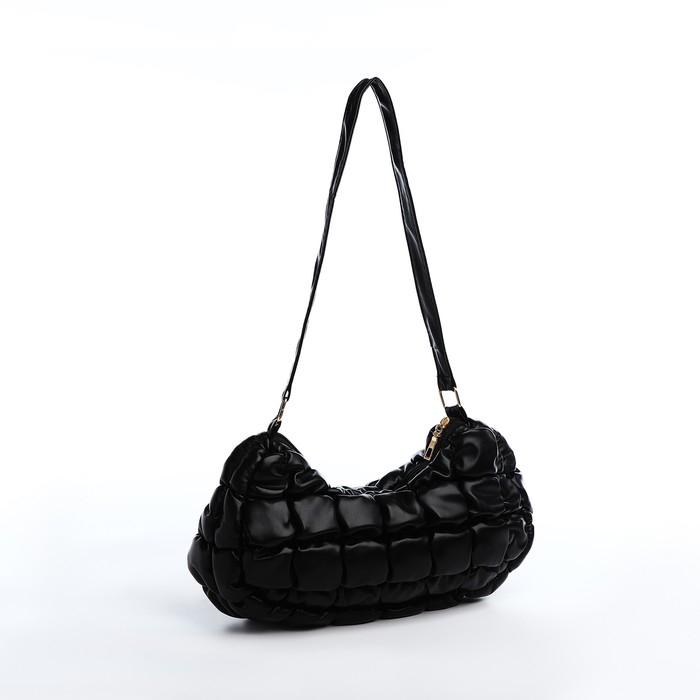 Сумка-багет на молнии, цвет чёрный Сумка-багет на молнии, цвет чёрный