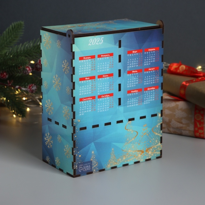 Новогодний чайный домик Новогодний чайный домик "Сказочного НГ" 20х15х8,5 см