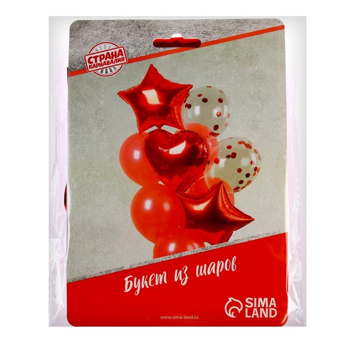 Букет из шаров «Романтика», латекс, фольга, набор 14 шт.
