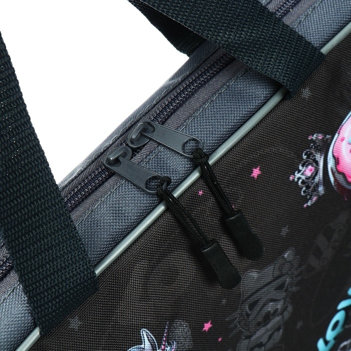 Папка с ручками текстильная А4, 370 х 280 х 60 мм, Stavia Папка с ручками текстильная А4, 370 х 280 х 60 мм, Stavia "Единорог"