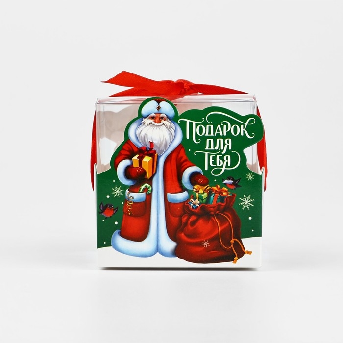 Коробка подарочная новогодняя складная «Дед Мороз», 7 х 7 х 7 см, Новый год Коробка подарочная новогодняя складная «Дед Мороз», 7 х 7 х 7 см, Новый год