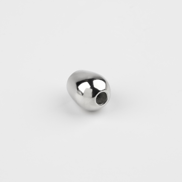 Наконечник для шнура, d = 4 мм, 12 × 10 мм, 10 шт, цвет серебряный Наконечник для шнура, d = 4 мм, 12 × 10 мм, 10 шт, цвет серебряный