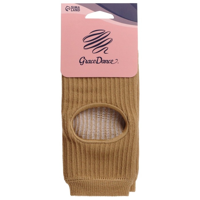 Голеностоп гимнастический Grace Dance, р. S, цвет бежевый