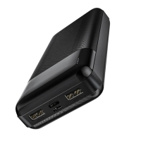 Внешний аккумулятор Hoco J72A, Li-Pol, 20000 мАч, microUSB/Type-C - 2 А, 2 USB - 2 А, черный