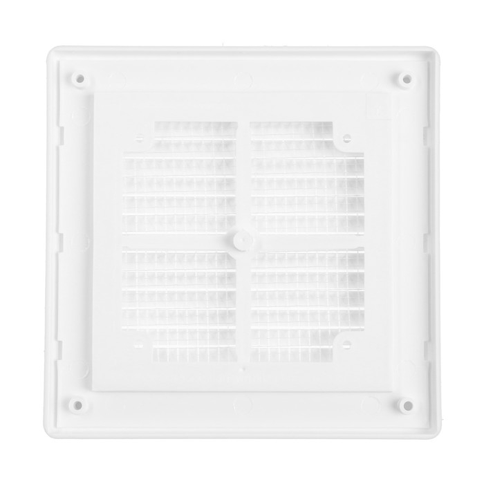 Решетка вентиляционная ZEIN Люкс ЛР162, 162 х 162 мм, с сеткой, разъемная