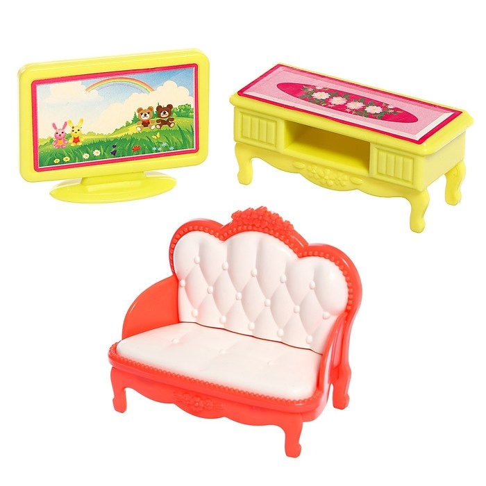 Дом для кукол с набором животных «Семья кроликов» и питомцем, свет, звук Дом для кукол с набором животных «Семья кроликов» и питомцем, свет, звук