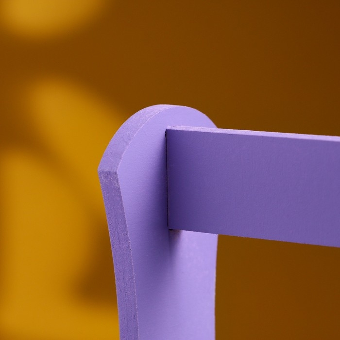 Кашпо деревянное  Кашпо деревянное "Виллиан Лонг", с ручкой, 25×12,5×10(28) см Фиолетовый