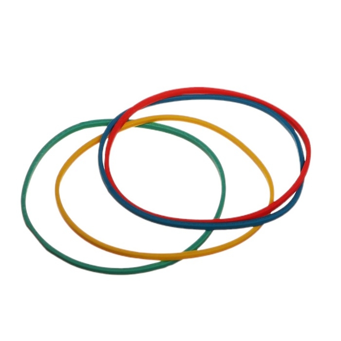 Банковская резинка, 100 г, ErichKrause, диаметр 60 мм, длина 100 мм, в коробке-деспенсере, МИКС