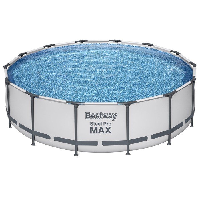 Бассейн каркасный Steel Pro MAX, 427 x 107 см, фильтр-насос, лестница, тент, 56950 Bestway