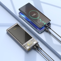 Внешний аккумулятор Hoco J103, 10000 мАч, USB/Type-C, 3 А, серый