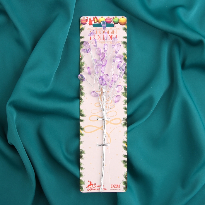 Декор  Декор "Хрустальная сказка" 23 см, капелька сиреневая