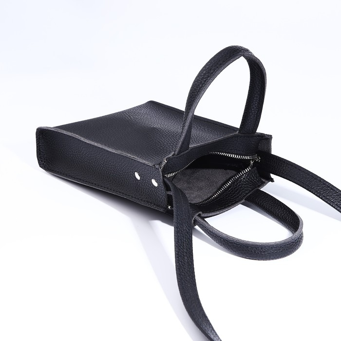 Сумка женская через плечо TEXTURA, маленький размер, цвет чёрный Сумка женская через плечо TEXTURA, маленький размер, цвет чёрный