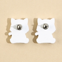 Серьги «Котик» гвоздики, 6х9 см