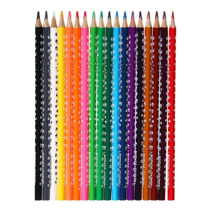 Карандаши 18 цветов Карандаши 18 цветов "Енот-следопыт"