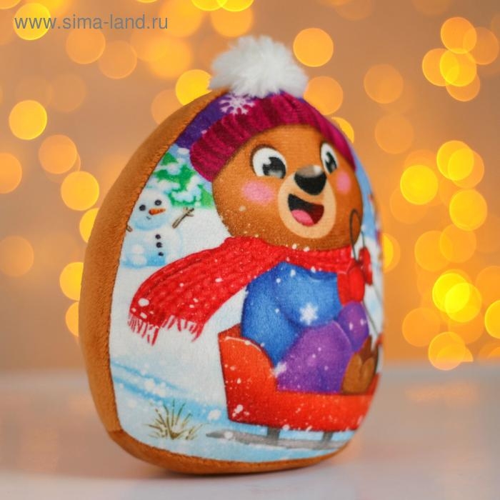 Мягкая игрушка «Новый Год», 15 см, медвежонок Мягкая игрушка «Новый Год», 15 см, медвежонок