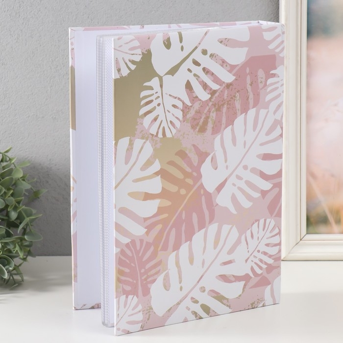 Фотоальбом на 200 фото 10х15 см Фотоальбом на 200 фото 10х15 см "Тропические листы" бумажные листы МИКС 32,5х5х22 см