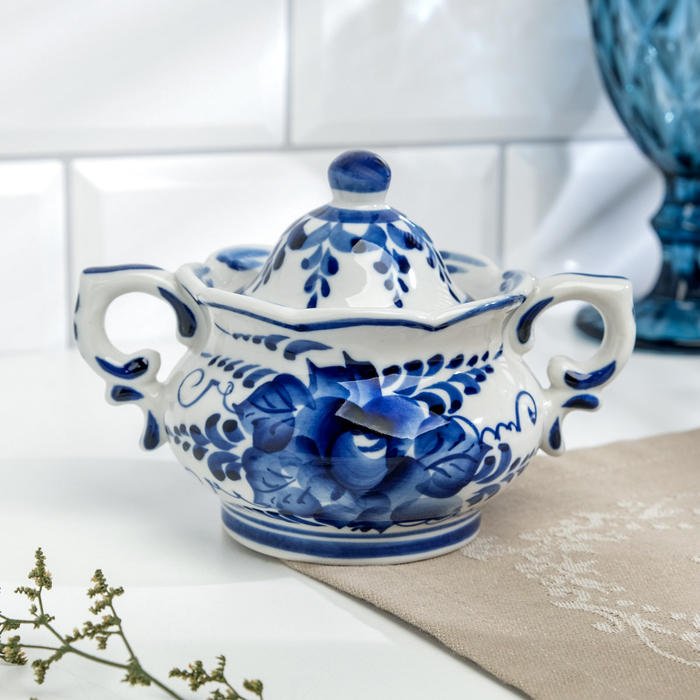 Сахарница, гжель