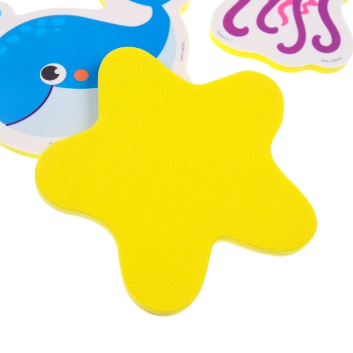 Набор стикеров EVA для ванны&laquo;Морские жители&raquo;, 3 шт, Крошка Я