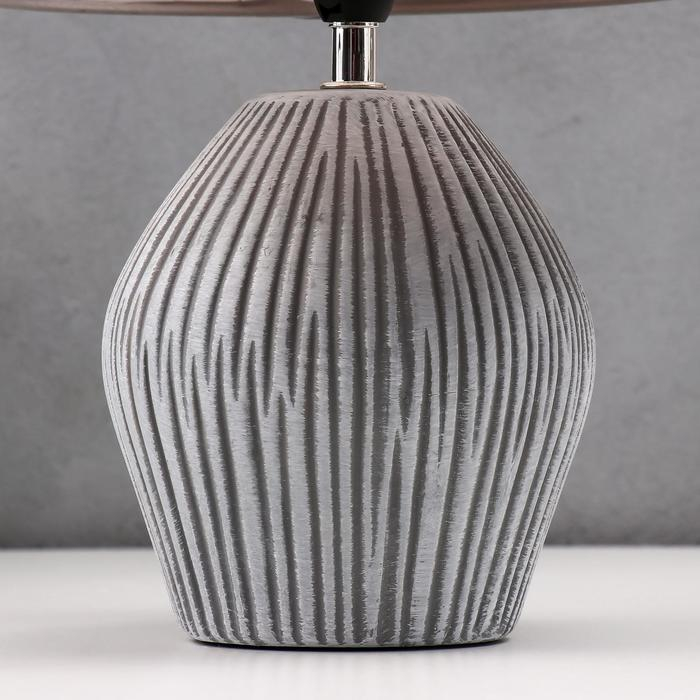 Лампа настольная 16615/1GY E14  40Вт серый 22х22х35 см