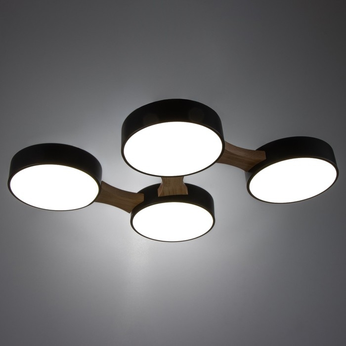 Люстра "Пиатти" 4LED 96Вт 3000-6000К черный 65х48х5 см BayerLux