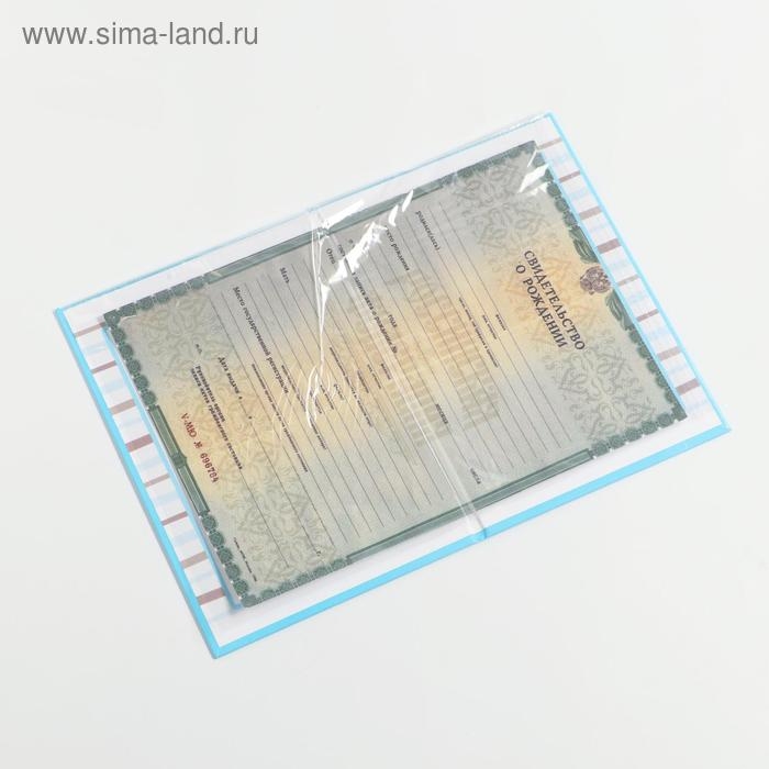 Папка для свидетельства о рождении мальчика «Бабочка», А5 Папка для свидетельства о рождении мальчика «Бабочка», А5