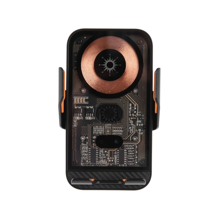 Автомобильный держатель для телефона C10, беспроводная зарядка, автозахват, 15 W, чёрный Автомобильный держатель для телефона C10, беспроводная зарядка, автозахват, 15 W, чёрный