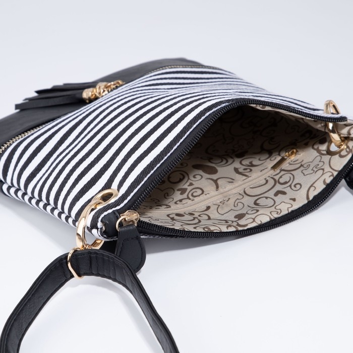 Сумка кросс-боди на молнии, цвет чёрный Сумка кросс-боди на молнии, цвет чёрный