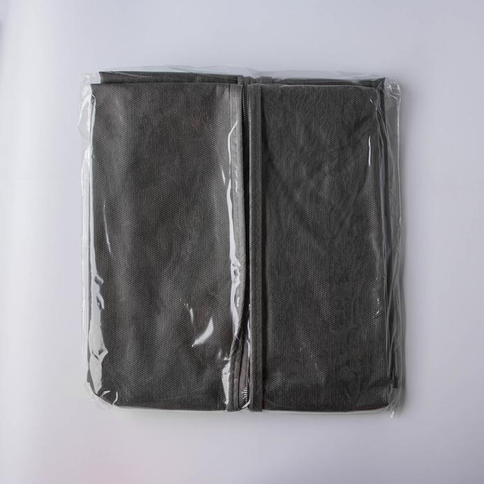 Чехол для одежды, 60×100 см, спанбонд, цвет серый