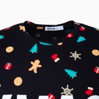 Футболка мужская KAFTAN "Xmas family" р.52, черный