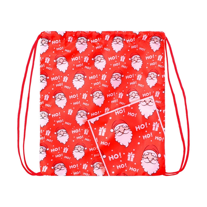 Новый год. Сумка под сладости 290 x 340 мм Новый год. Сумка под сладости 290 x 340 мм "Ho-Ho" (мягкий полиэстер плотностью 210D)