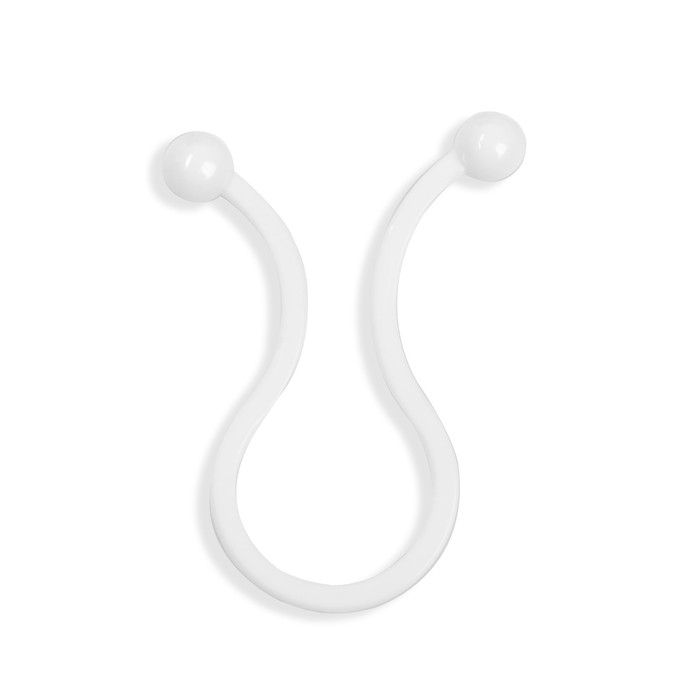 Зажим для проводов ТУНДРА, d=11 мм, цвет белый, 30 шт.