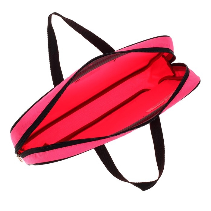 Папка с ручками текстильная А4, 360 х 290 х 70 мм, Erich Krause Neon Pink, неоновая/розовая, 54670 Папка с ручками текстильная А4, 360 х 290 х 70 мм, Erich Krause Neon Pink, неоновая/розовая, 54670