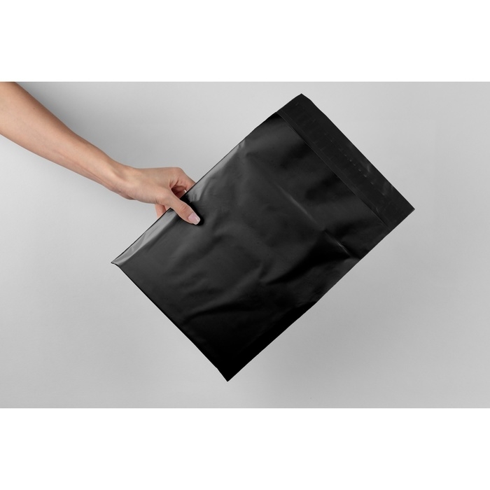 Курьерский пакет с клеевым клапаном , черный 15 х 20 + 4 см , 50 шт Курьерский пакет с клеевым клапаном , черный 15 х 20 + 4 см , 50 шт