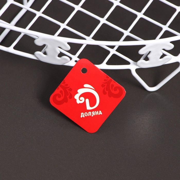 Полка угловая двухъярусная Доляна, 20×20×33 см, цвет белый Полка угловая двухъярусная Доляна, 20×20×33 см, цвет белый