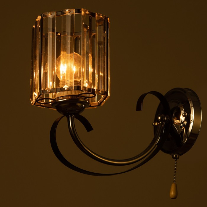 Бра 91279/1 E27 40Вт черный-хром 25х12х23 см