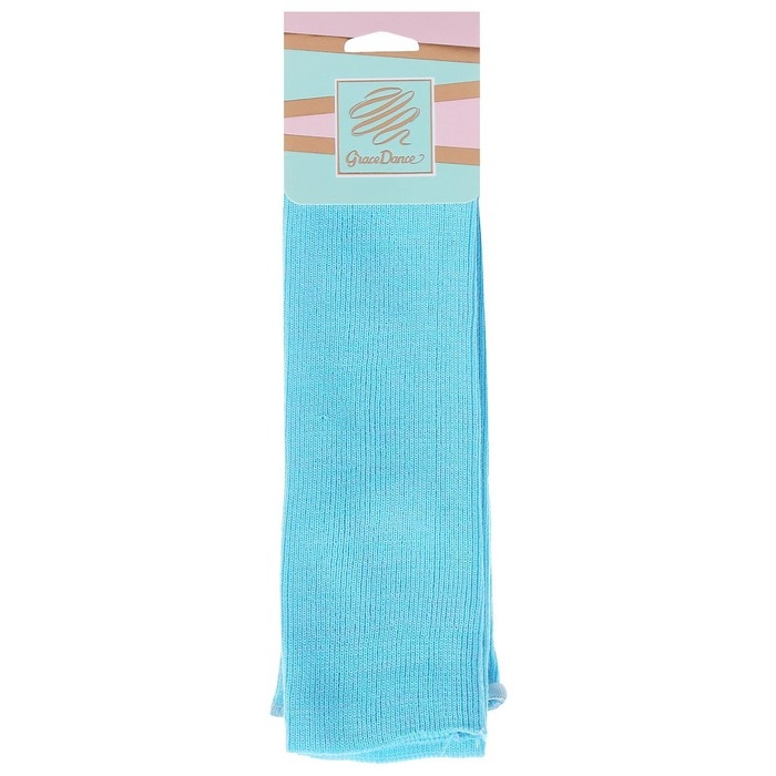 Гетры для гимнастики и танцев Grace Dance №5, длина 50 см, цвет бирюзовый Гетры для гимнастики и танцев Grace Dance №5, длина 50 см, цвет бирюзовый