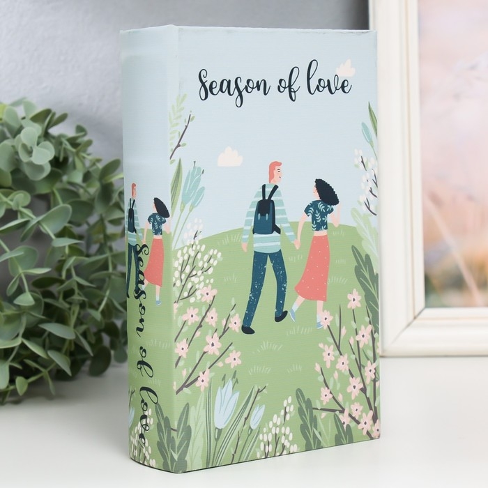 Сейф-книга дерево кожзам  Сейф-книга дерево кожзам "Любовь" 21х13х5 см