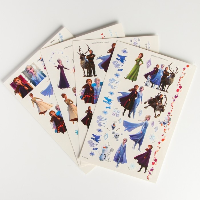 Набор для творчества «Наклейки переводные» Холодное сердце, 50 переводок Набор для творчества «Наклейки переводные» Холодное сердце, 50 переводок